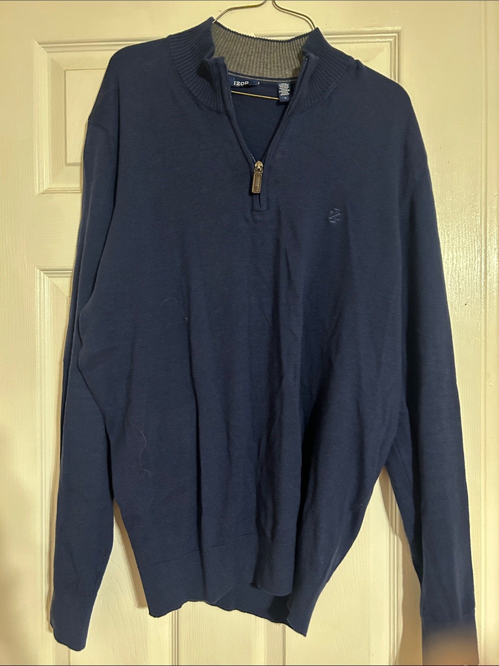 Izod Men's Navy Half-Zip Sweater